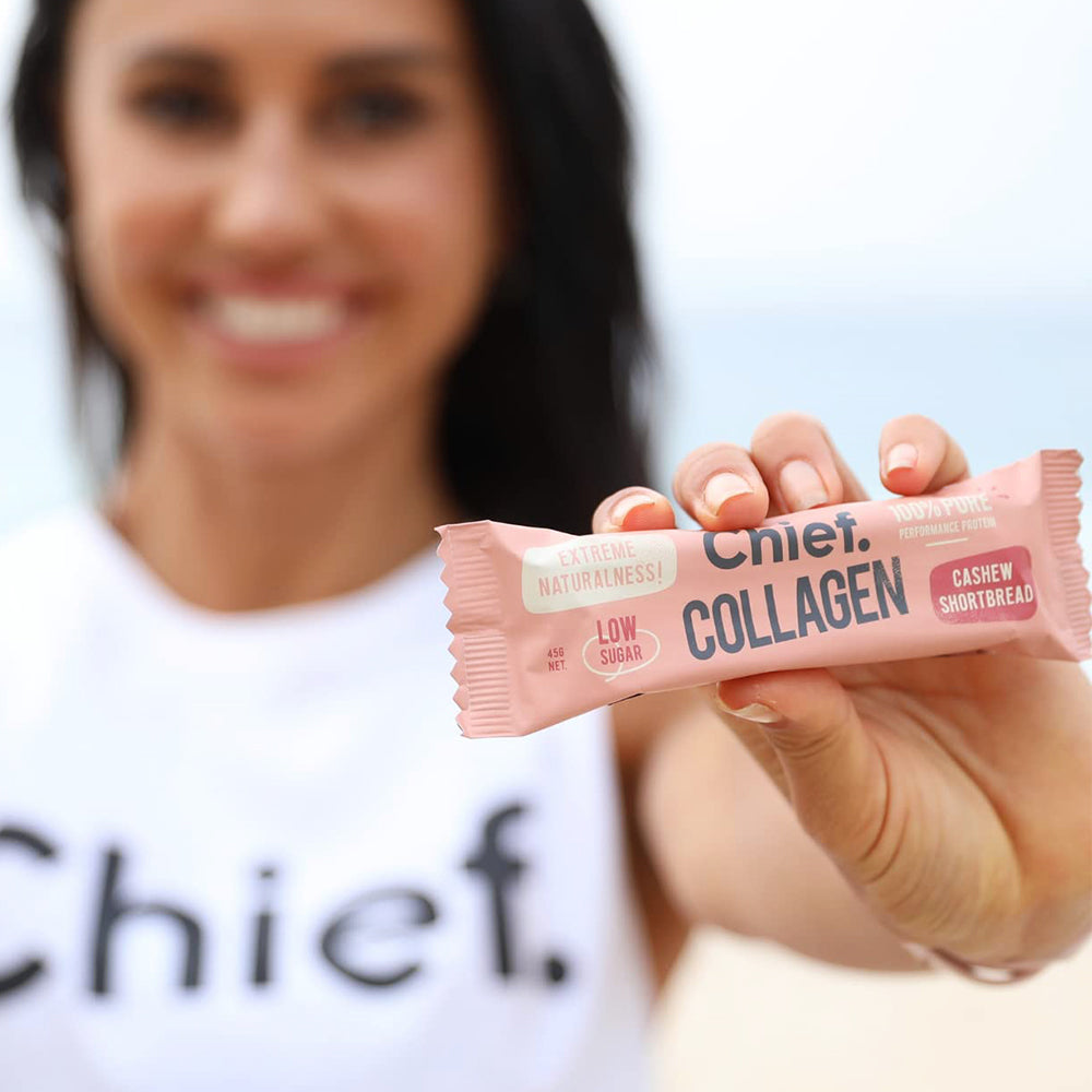 Collagen Cashew Shortbread Protein Bars 45g