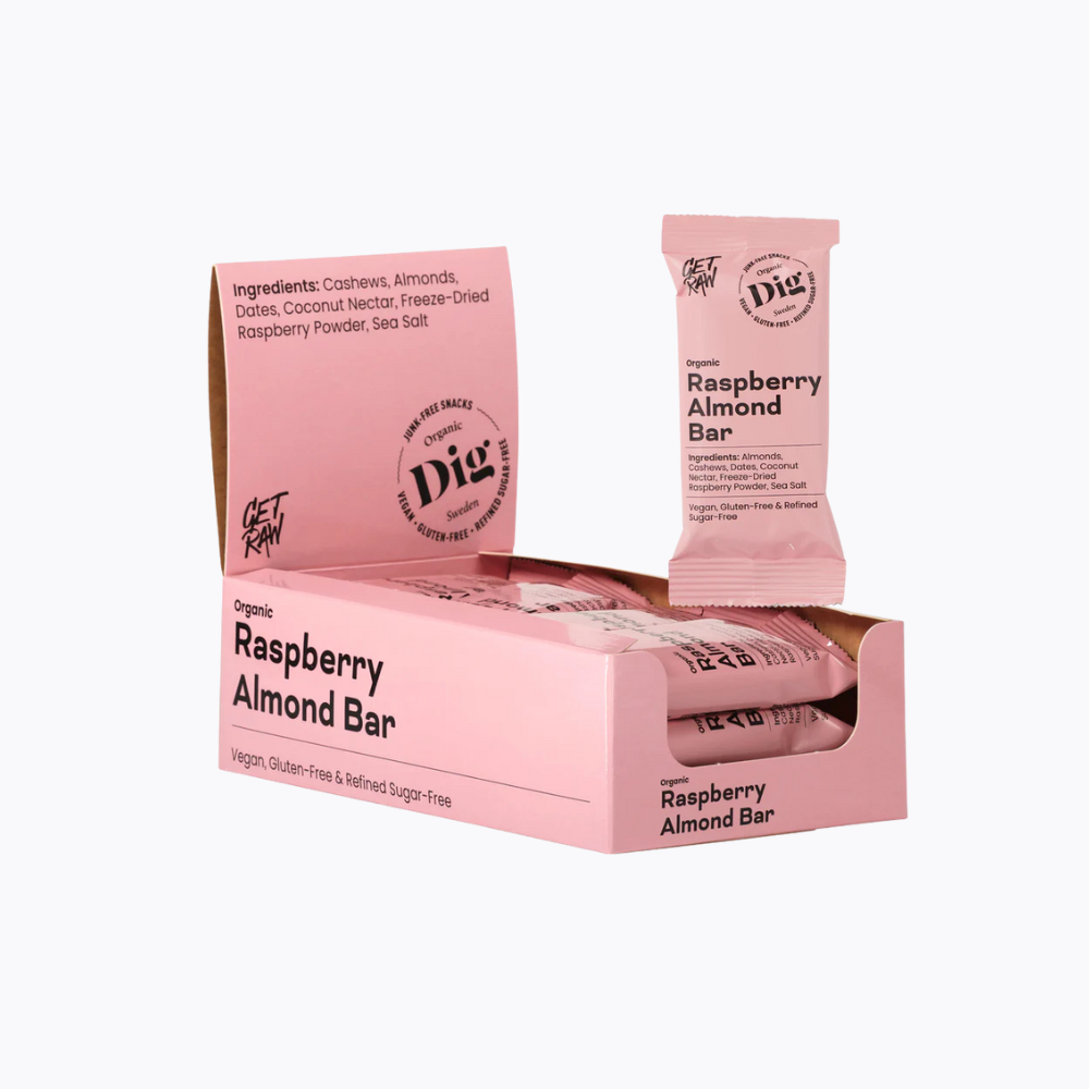 Organic Raspberry Almond Bar 42g