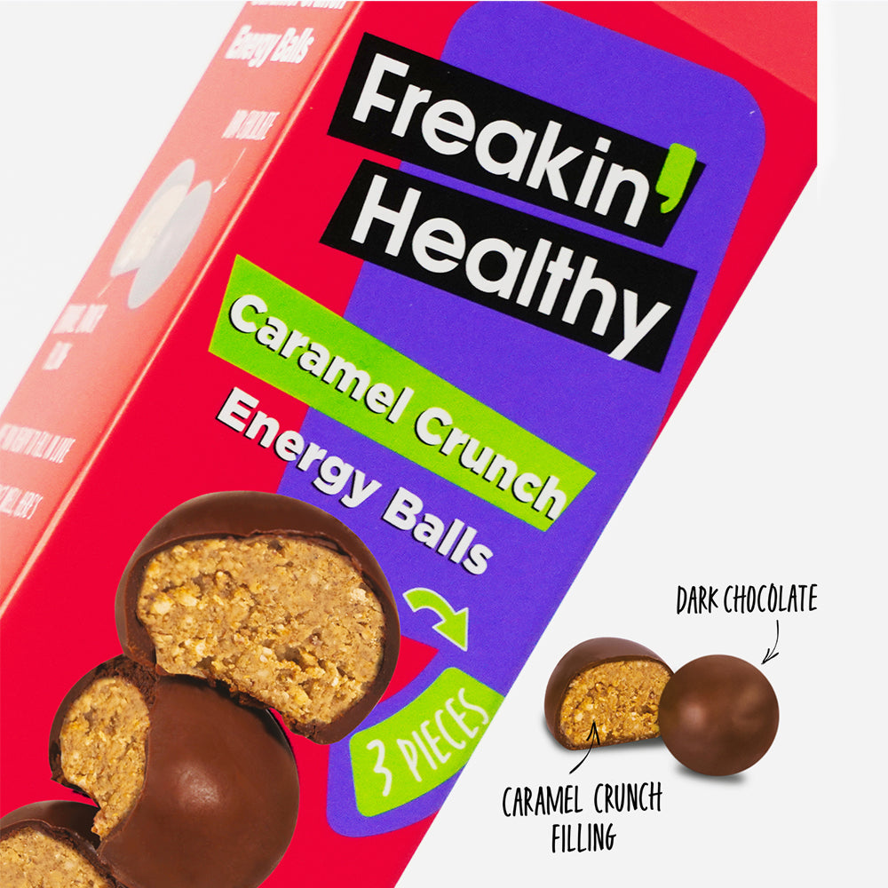 Caramel Crunch Energy Balls 60g (Pack of 2)