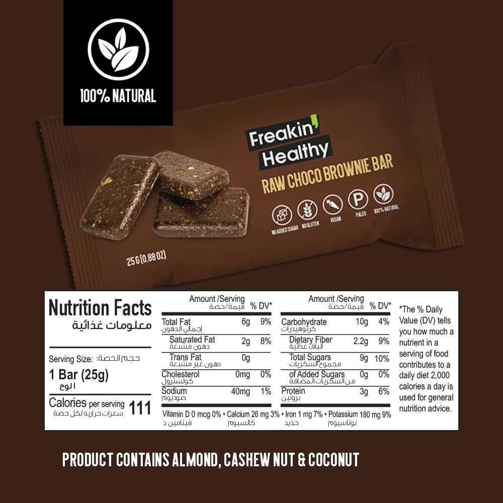 Raw Choco Brownie Snack Bar 25g (Pack of 4)