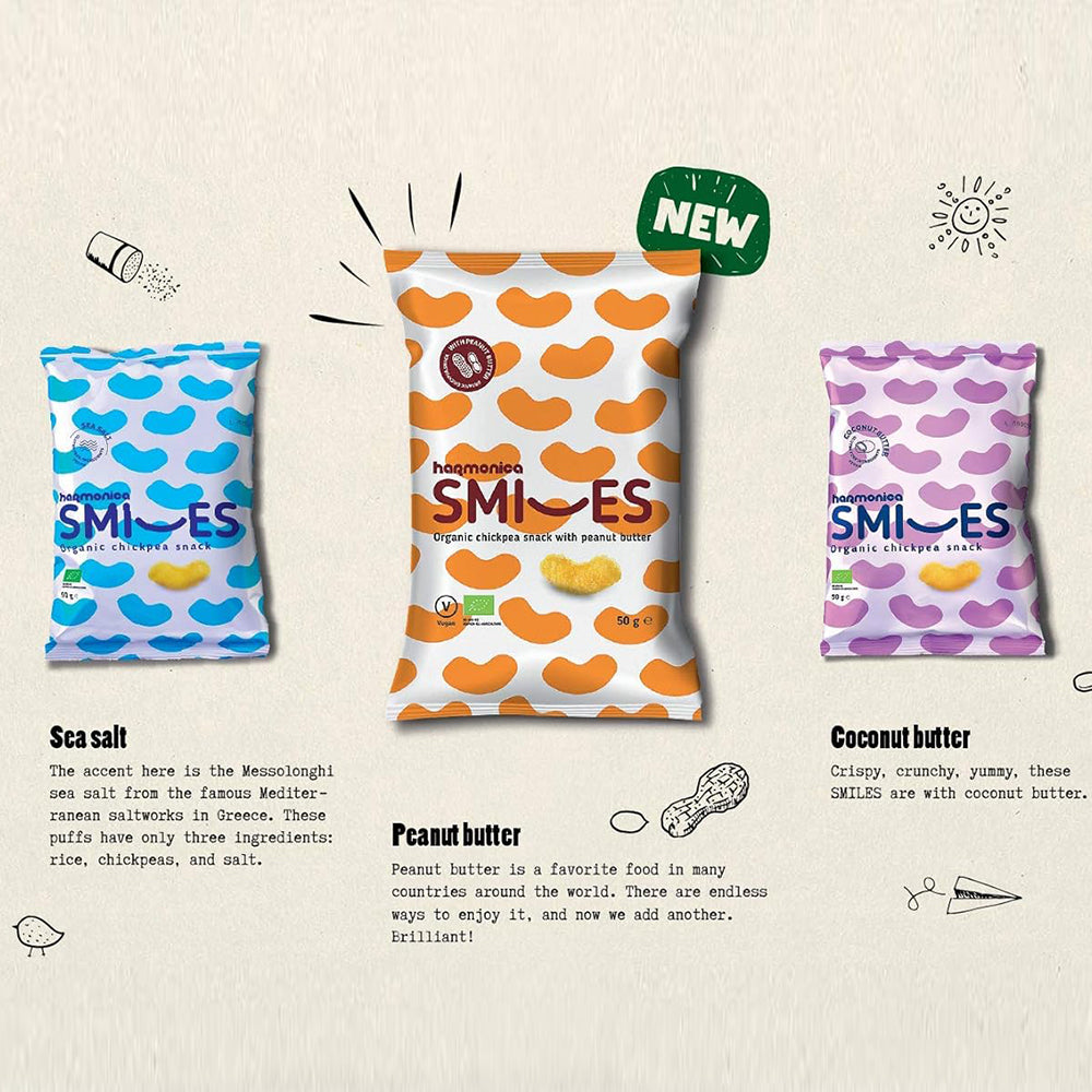 Smiles Chickpeas Snack With Sea Salt 50g
