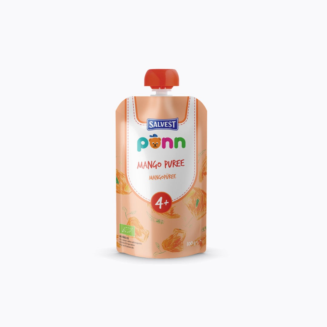 Salvest Penn Mango Puree packaging on a white background