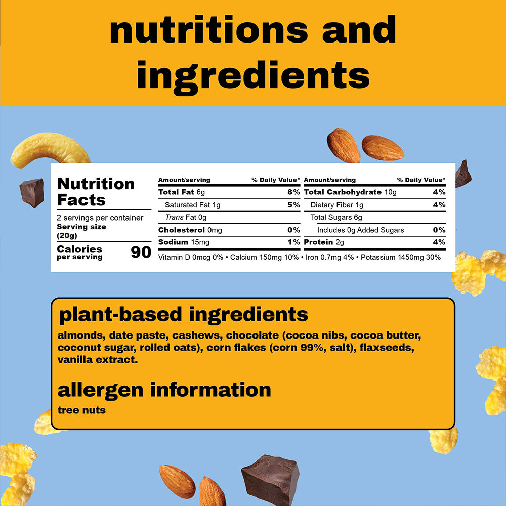 Cashew Cornflakes Energy Squares 40g