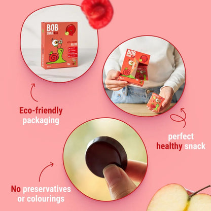 Apple Cherry Fruit Jellies 90g