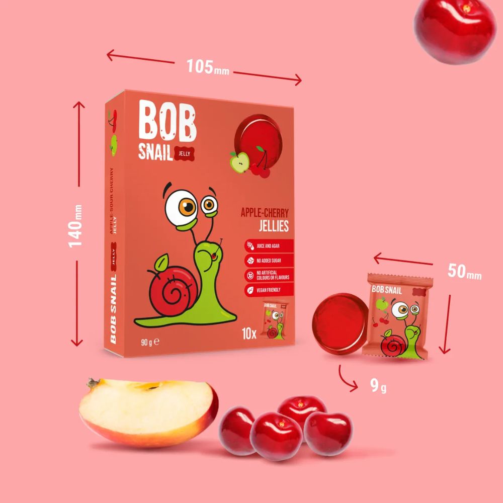 Apple Cherry Fruit Jellies 90g