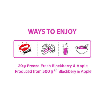 Freeze-Dried Blackberry & Apple Bites 20g