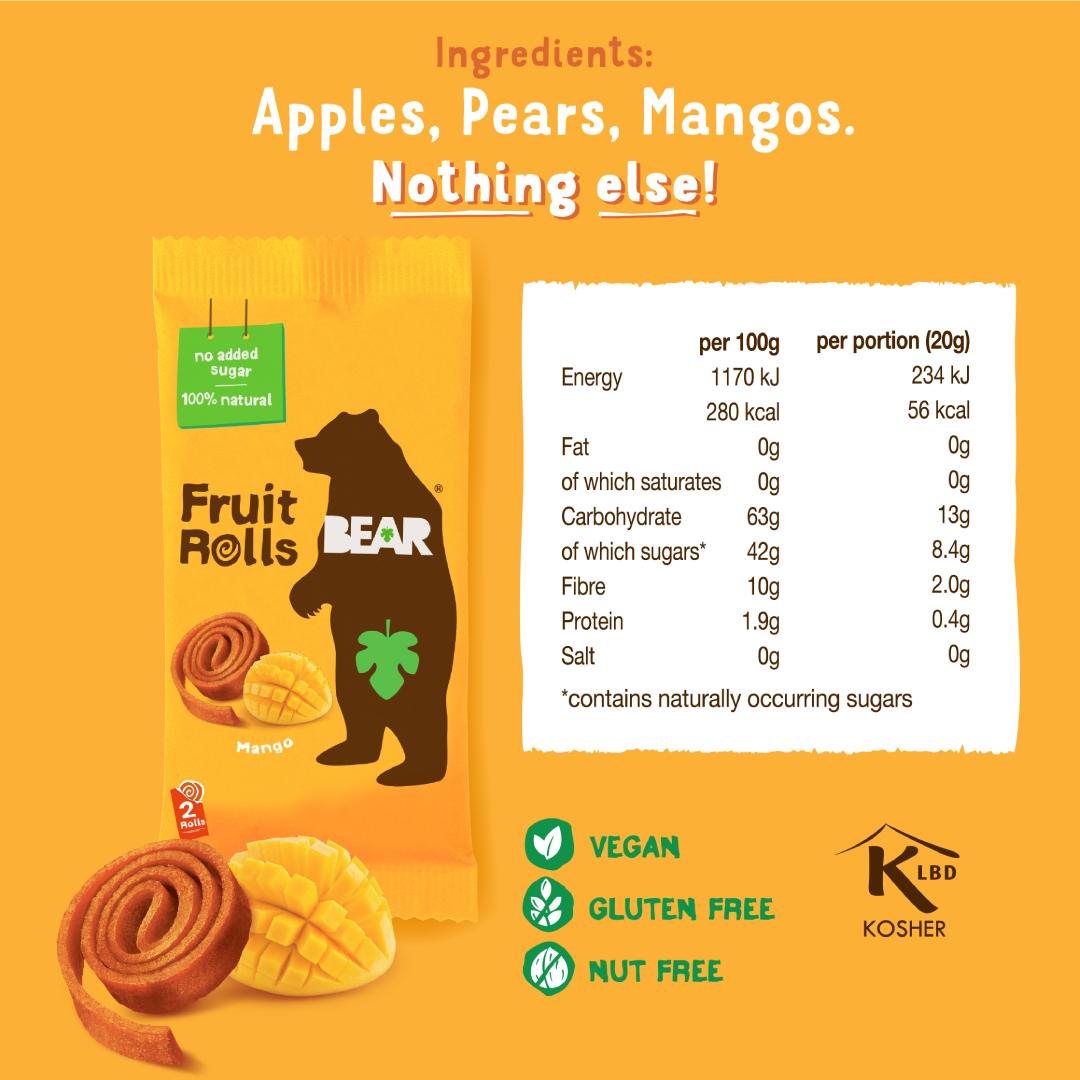 Fruit Rolls Mango 20gx5