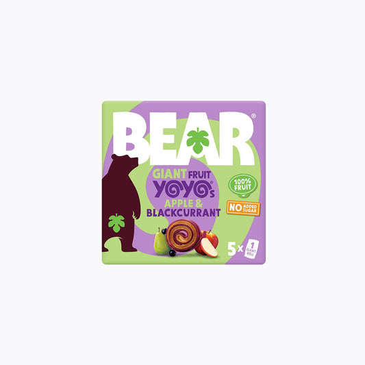 Yo Yo giant fruit & veg rolls - apple & blackcurrant 5x20g