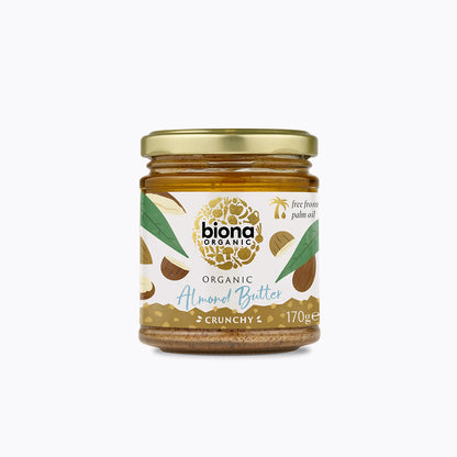 Organic Crunchy Almond Butter 170g