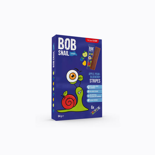 Box of BOB Snail Stripes on a white background