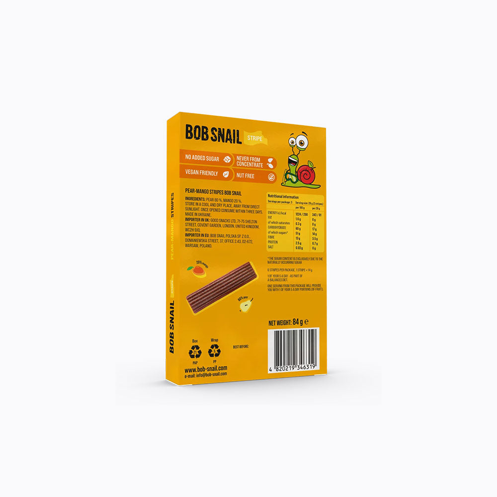 Bobsnail product packaging with text and graphics on a white background