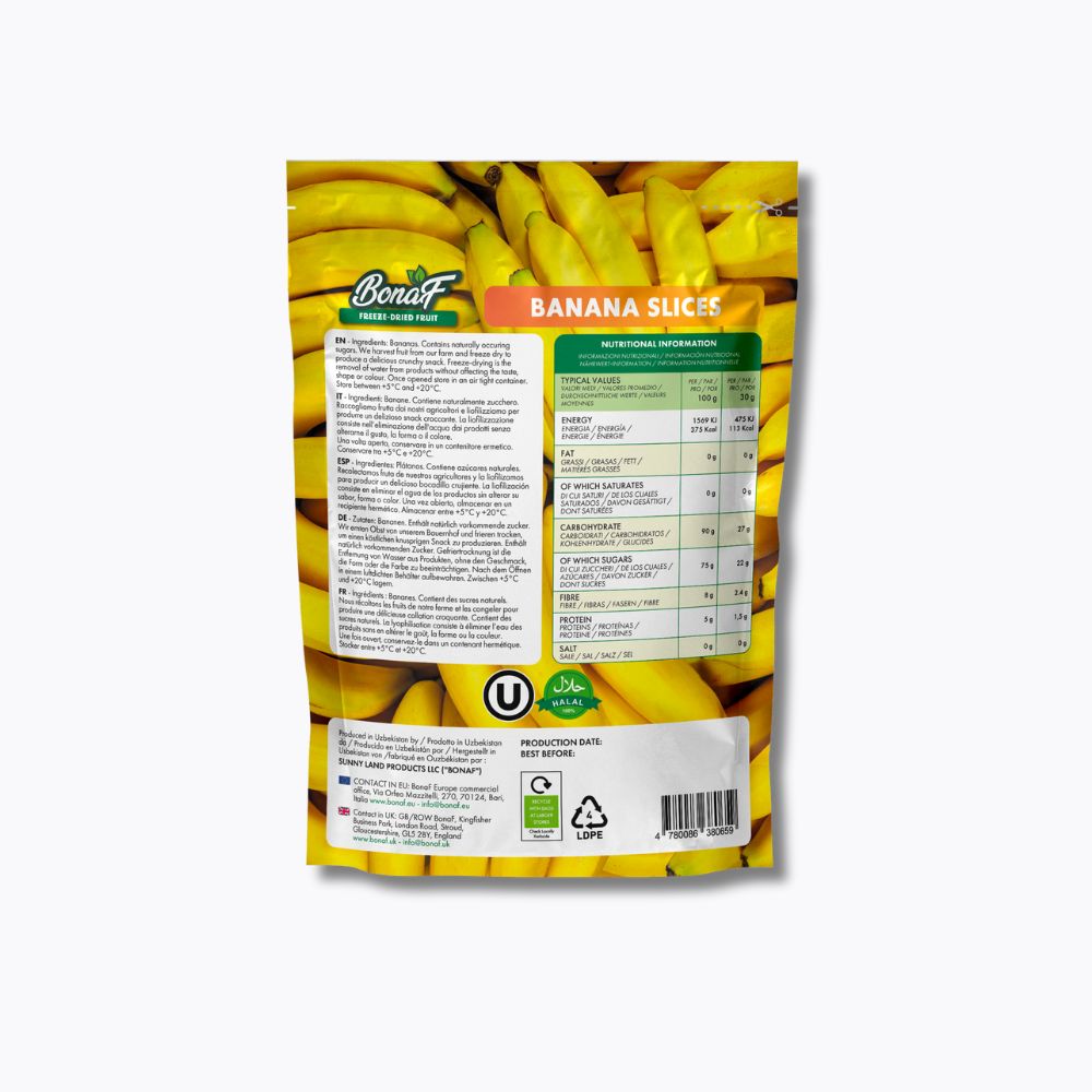 Freeze Dried Banana 30g