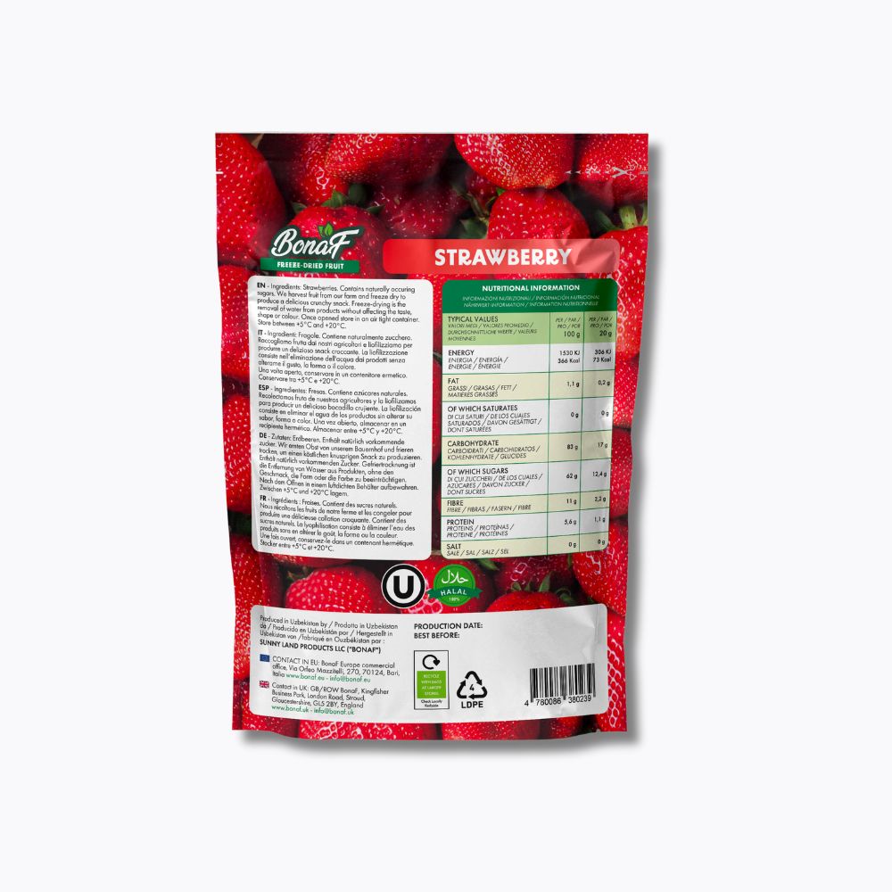 Freeze Dried Strawberry 20g