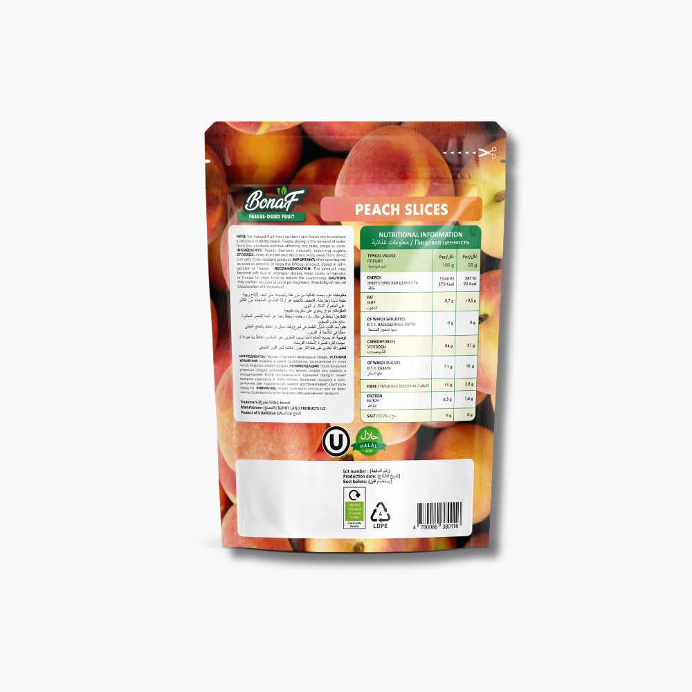 Freeze Dried Peach 25g