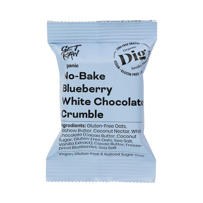 Organic No-Bake Blueberry White Chocolate Crumble 12x35g