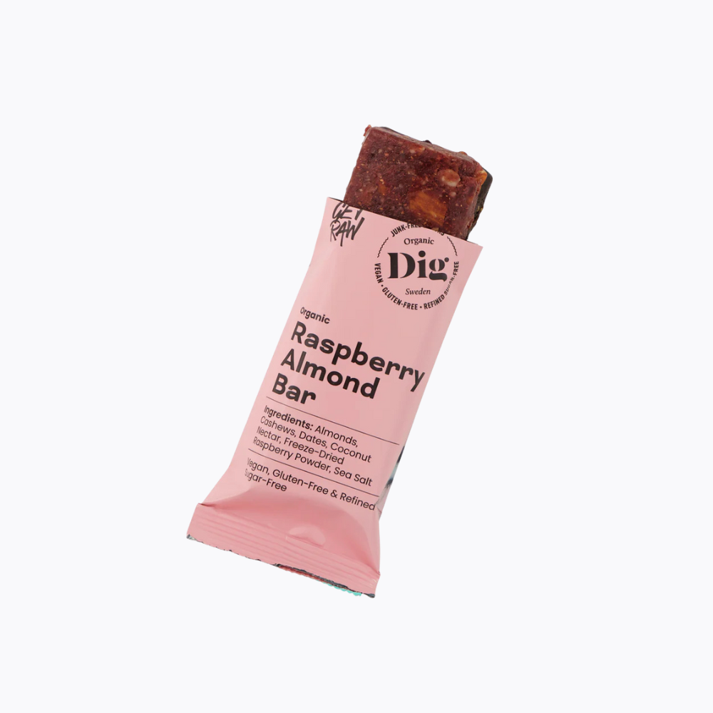 Organic Raspberry Almond Bar 42g