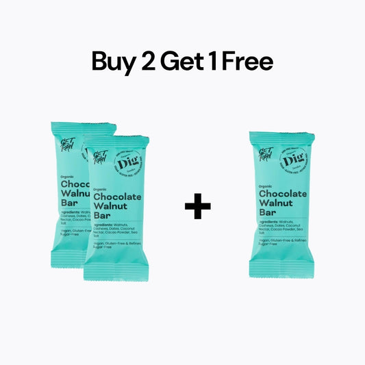 Organic Chocolate Walnut Bar 42g (Pack of 3)
