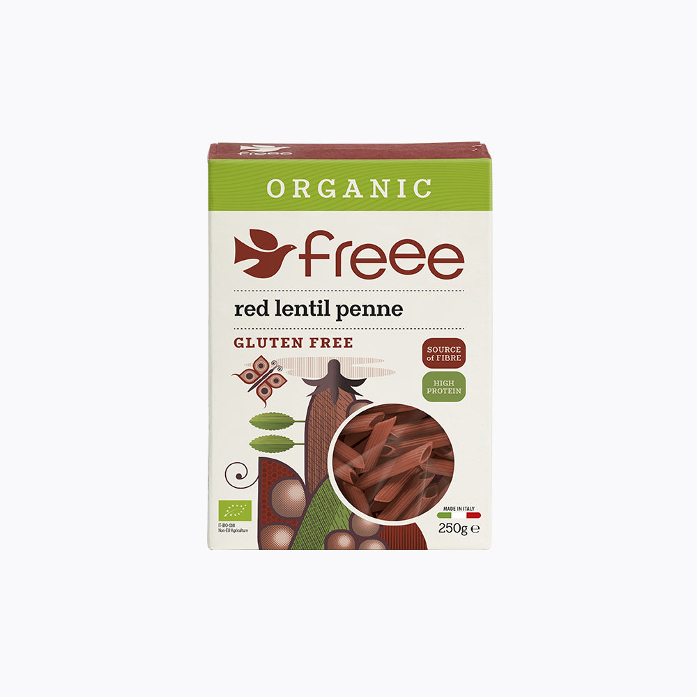 Gluten Free Organic Red Lentil Penne 250g
