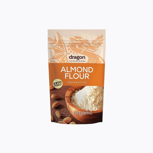 Dragon Superfoods almond flour package on a white background