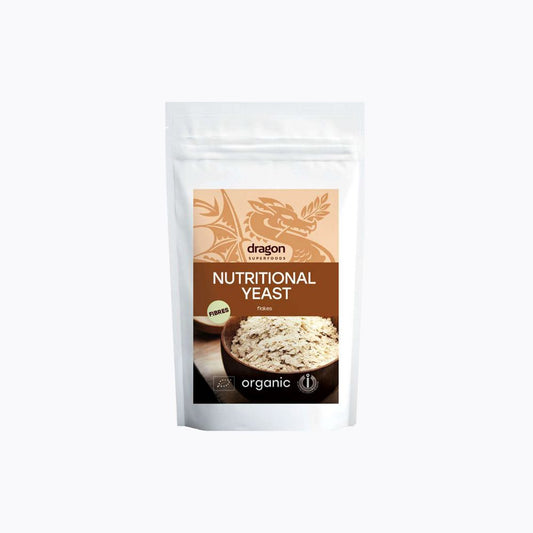 Package of Dragon Superfoods nutritional yeast on a white background