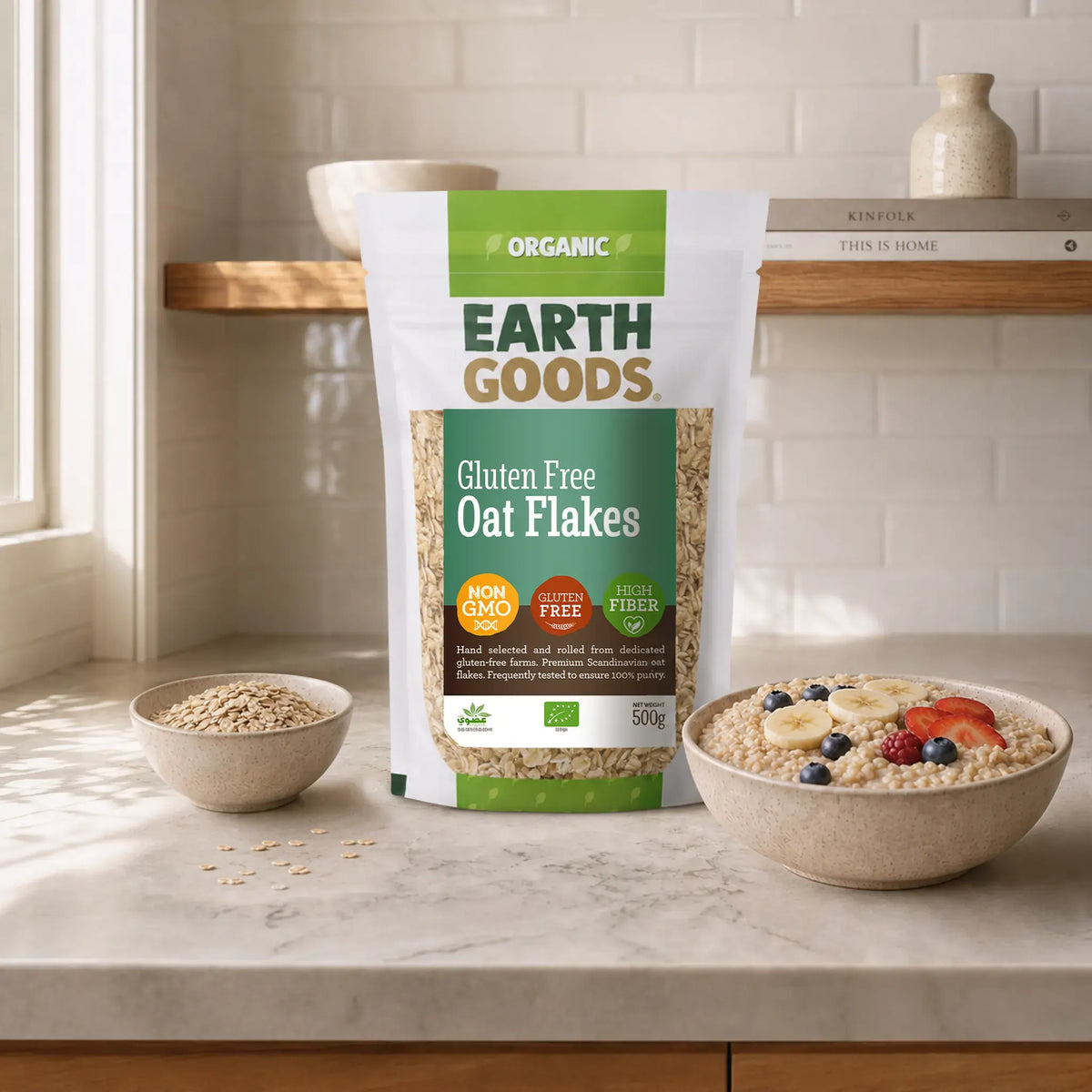 Organic Oat Flakes Rolled Oats Gluten-Free 500g