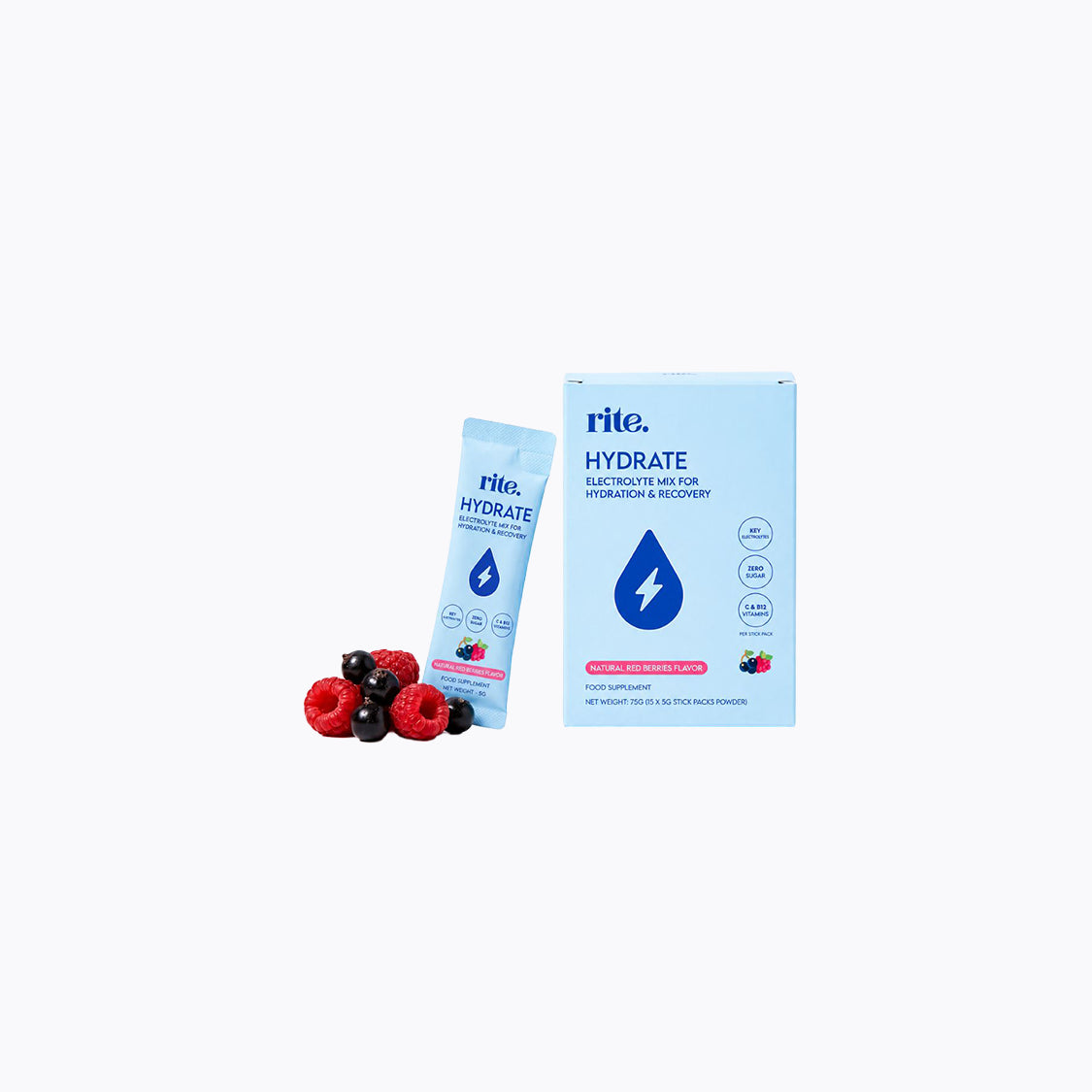 Hydrate - Electrolyte drink Red Berries (15 sticks)