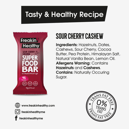 Tart Cherry & Cashew Superfood Bar 40g