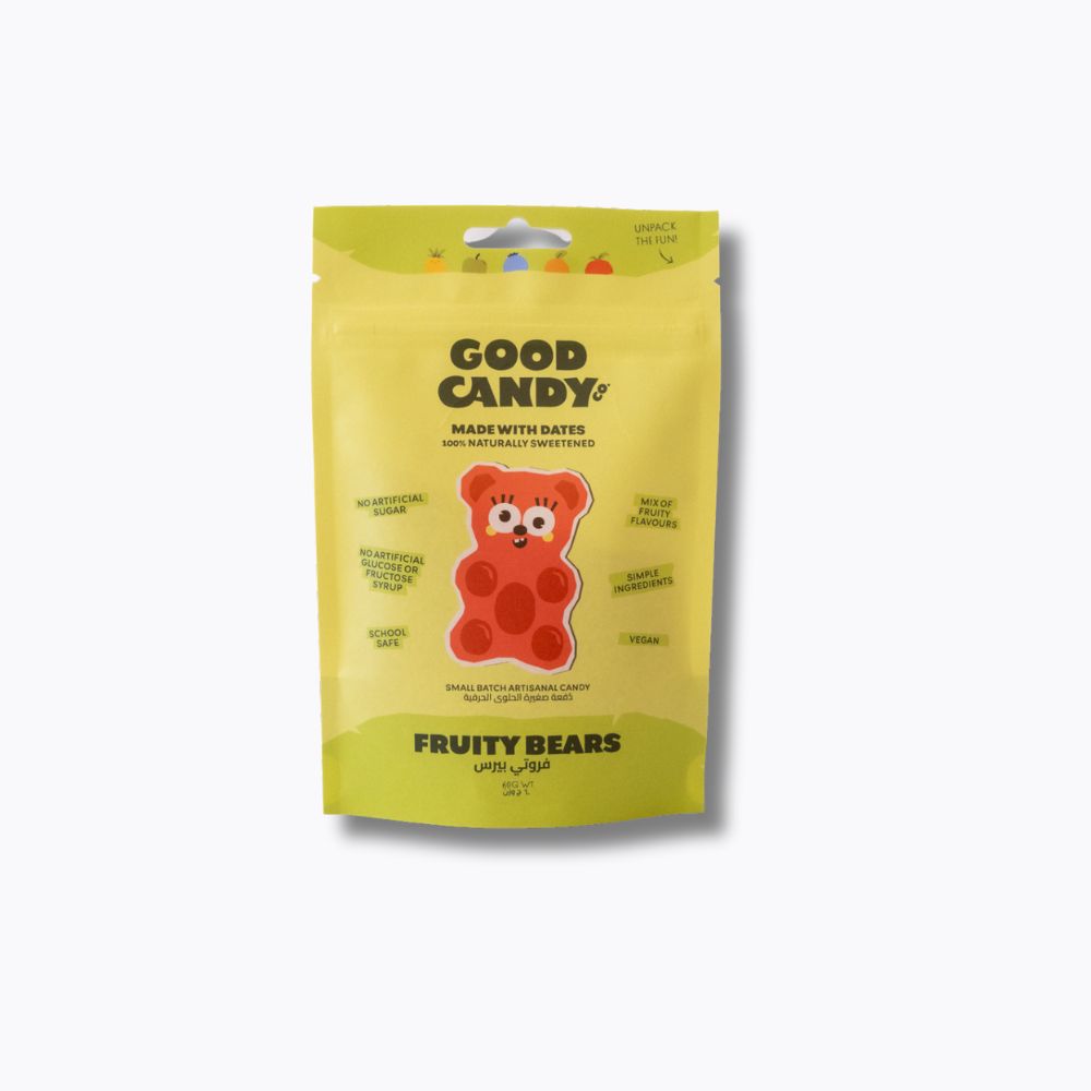 Good Candy Fruity Bears package on a white background