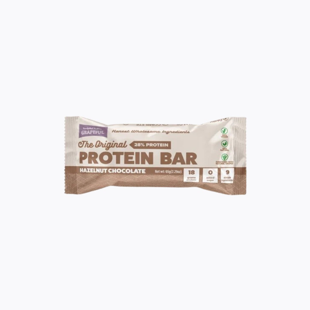 Protein bar packaging with 'The Original Protein Bar' branding on a white background