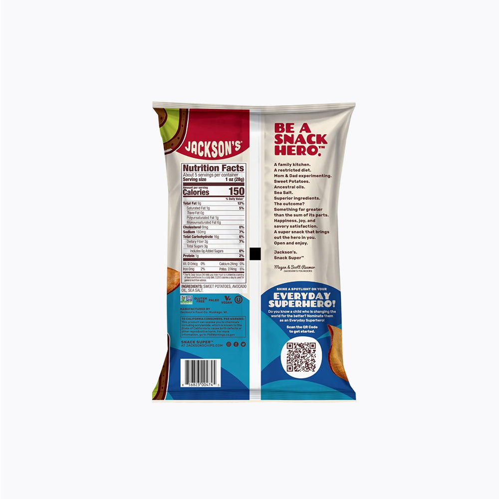 Sweet Potato Chips Sea Salt 142g