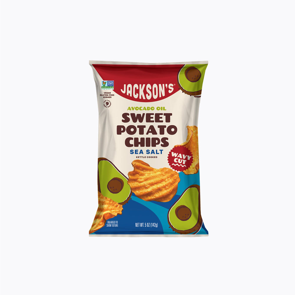 Sweet Potato Wavy Chips Sea Salt 142g