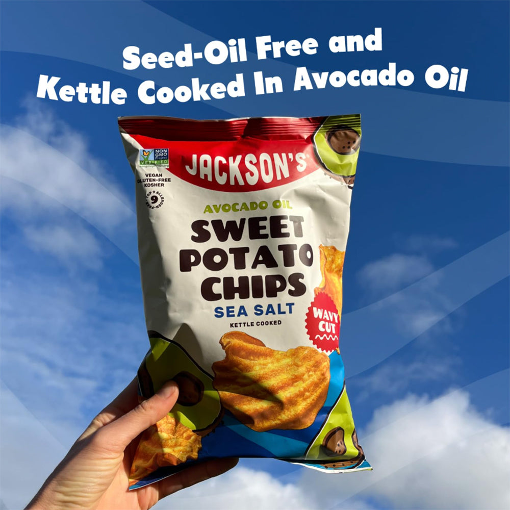 Sweet Potato Wavy Chips Sea Salt 142g