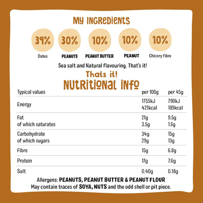 Protein bar peanut butter 45g