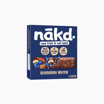 Raw fruit & nut bar blueberry muffin 4x35g