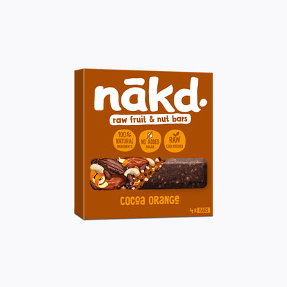 Raw fruit & nut bar cocoa orange 4x35g