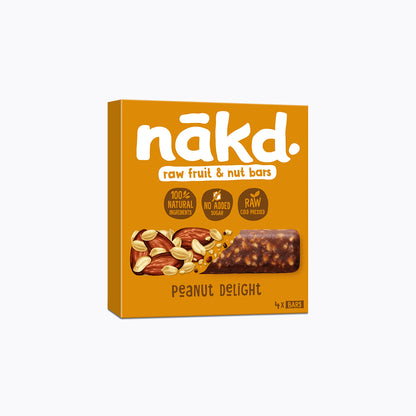 Raw fruit & nut bar peanut delight 4x35g