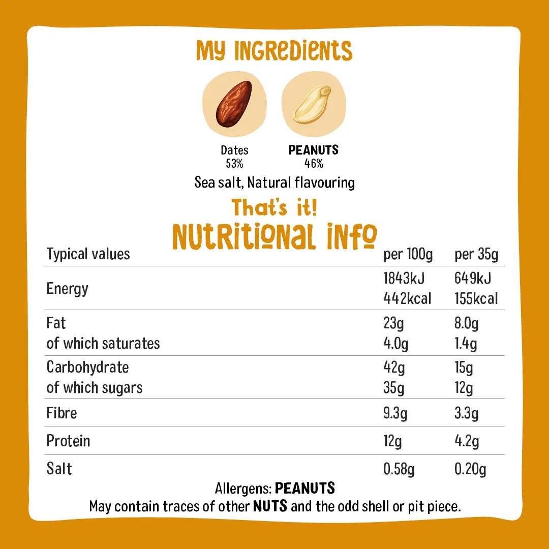 Raw fruit & nut bar peanut delight 4x35g