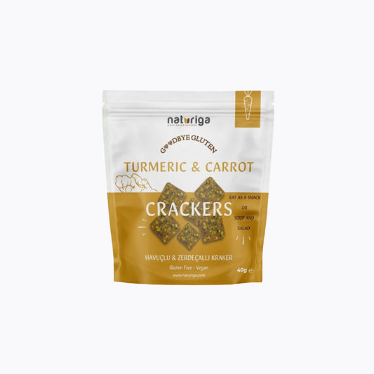 Gluten Free Turmeric & Carrot Crackers (40 Gr)