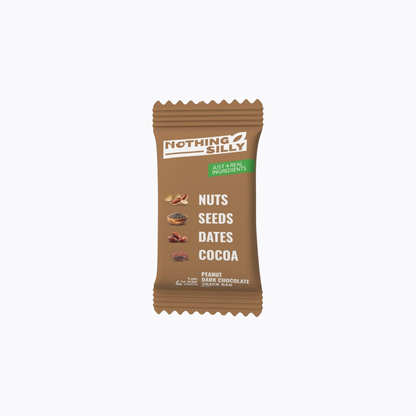 Brown package of 'Nothing4Silly' with text on a white background