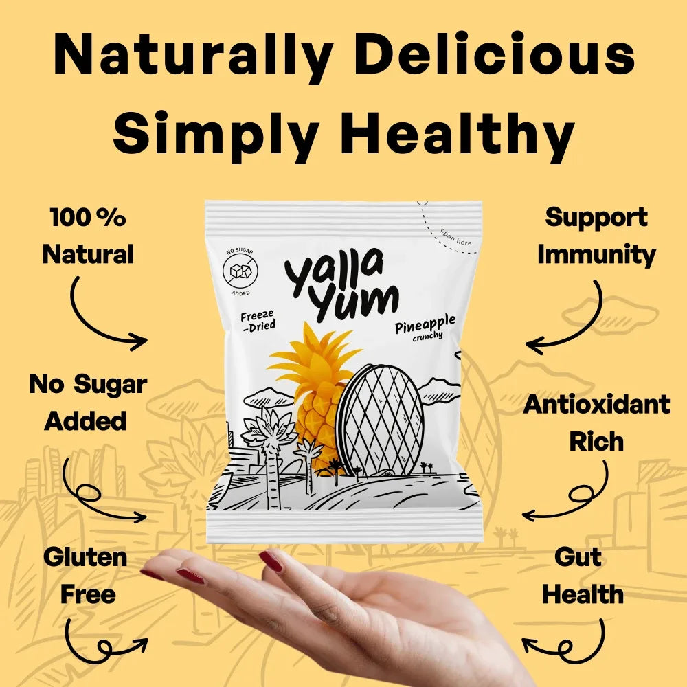 Freeze-Dried Pineapple 7x15g Outer Pack
