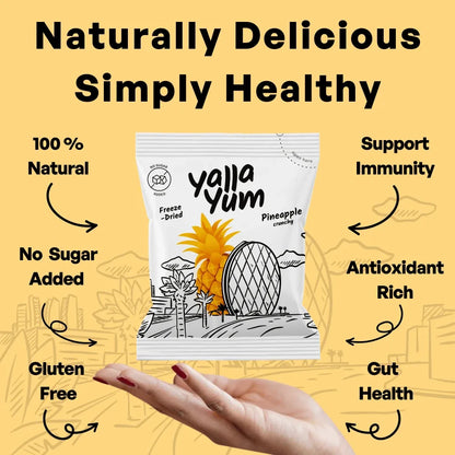 Freeze-Dried Pineapple 7x15g Outer Pack