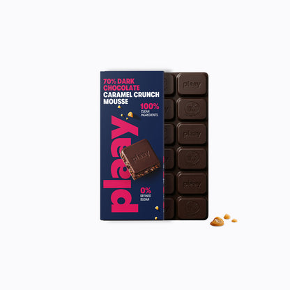 Plaay_70% Dark Chocolate Caramel Crunch Mousse Bar 80g 1 buy on generation.h