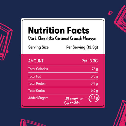 Plaay_70% Dark Chocolate Caramel Crunch Mousse Bar 80g 3 buy on generation.h