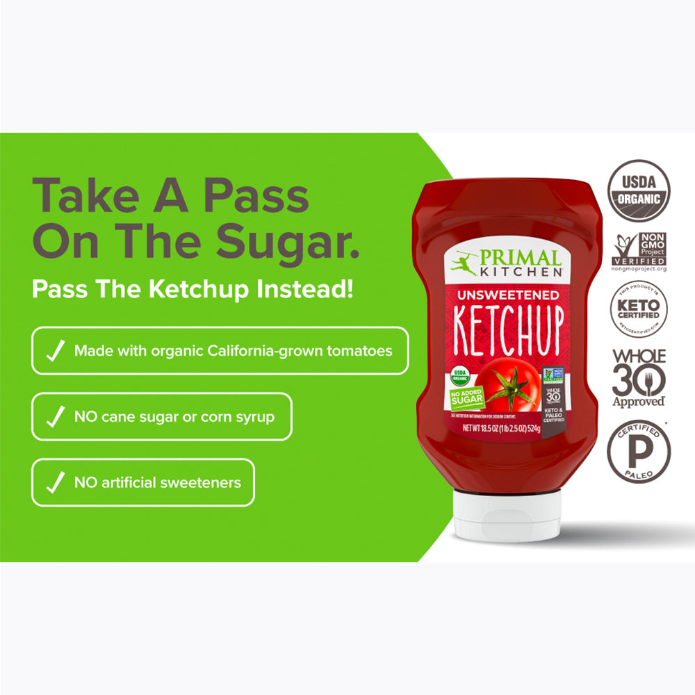 Organic Unsweetened Ketchup 524g