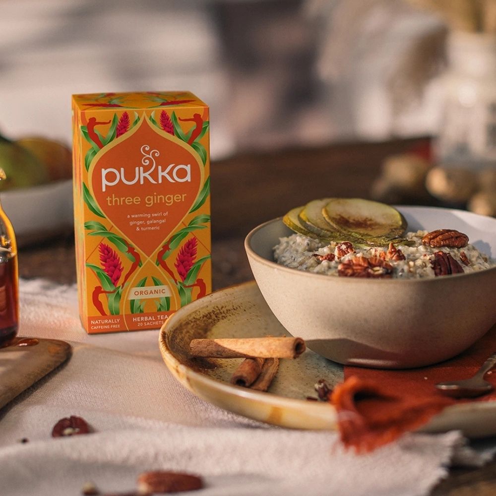 Organic Three Ginger 20 Herbal Tea Sachet 36g