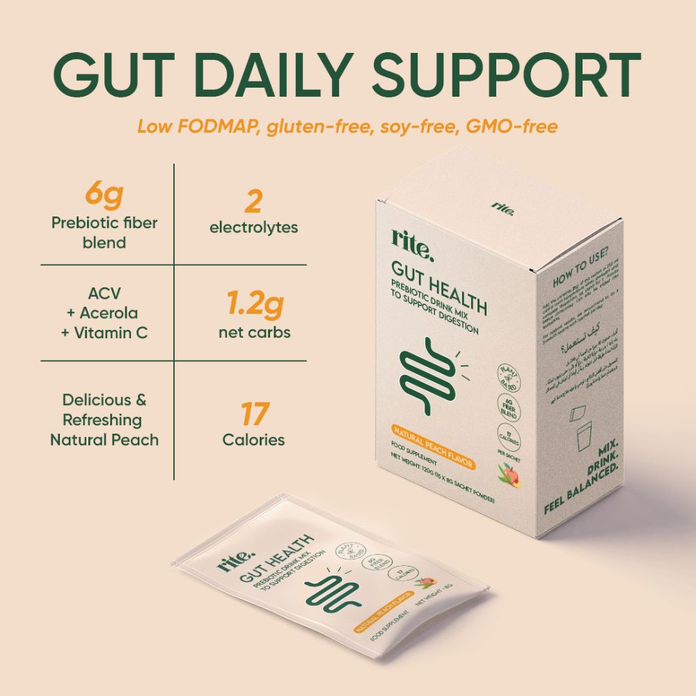 Gut Health Peach - Box of 15 sachets