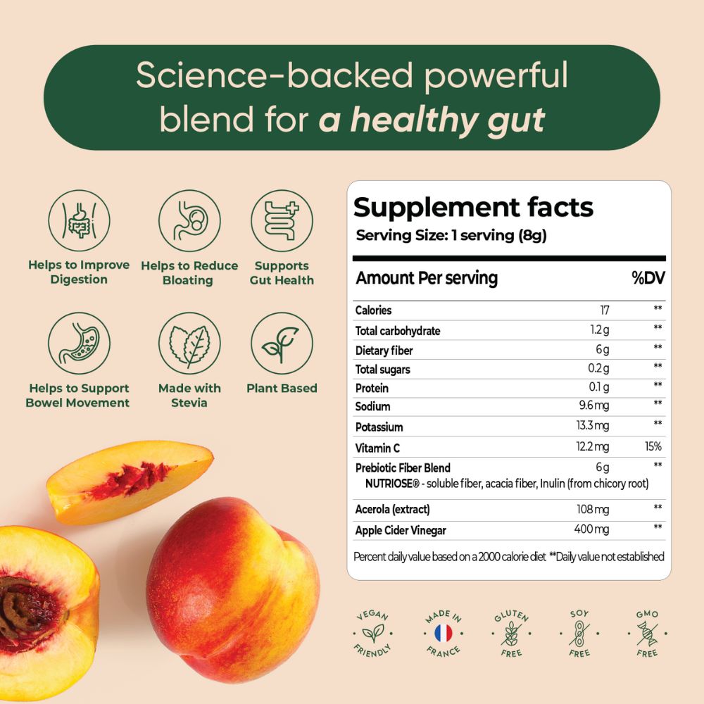 Gut Health Peach - Box of 15 sachets