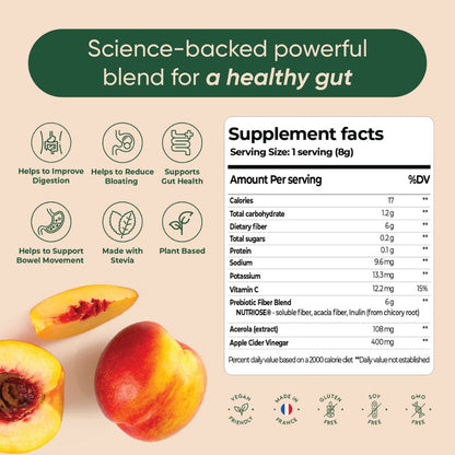 Gut Health Peach - Box of 15 sachets