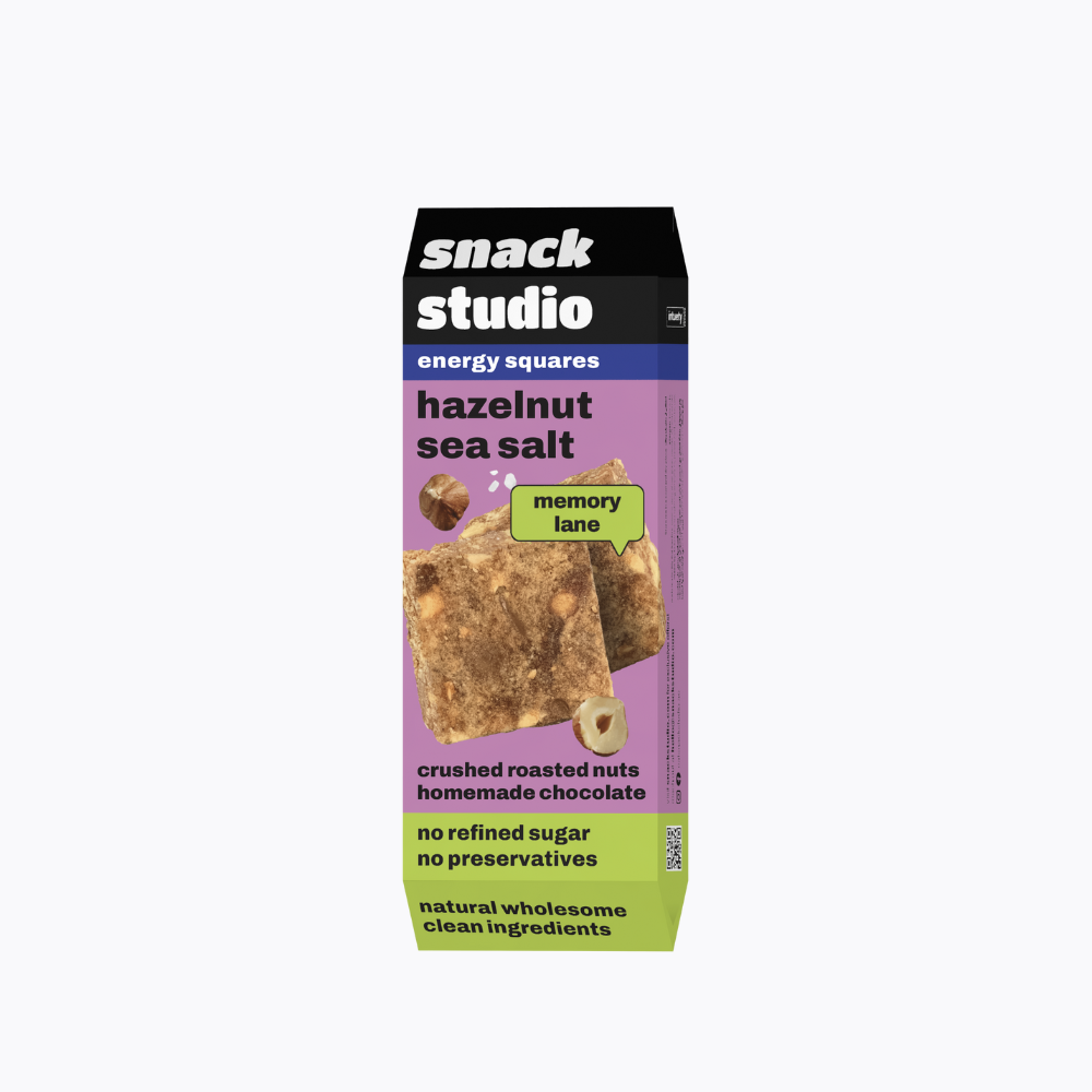 Hazelnut Sea Salt Energy Squares 40g