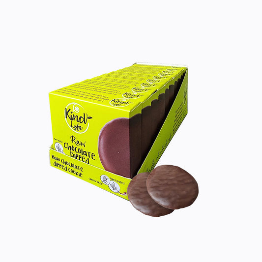 Raw Chocolate Dipped Cookies 10x35g
